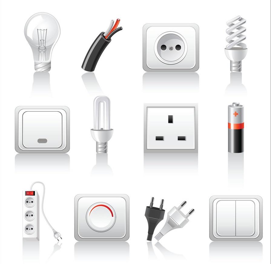 electric-accessories-icons-vector-645167